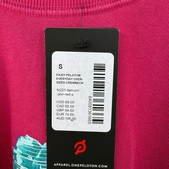 Peloton NWT Women’s Everyday Oversized‎ Crewneck Sweatshirt Size Small - Picture 5 of 6